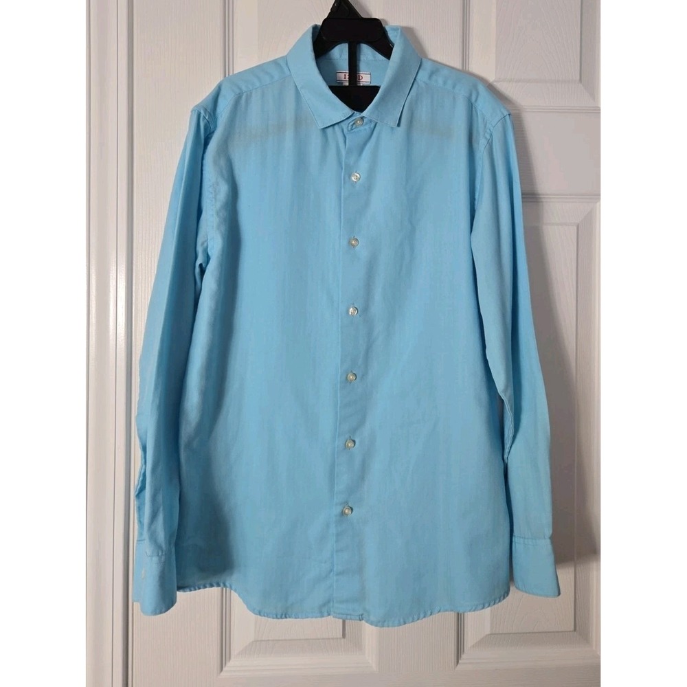 IZOD Boy's Youth Shirt Turquoise Sleeve‎ Button-up Size XL (14-16)